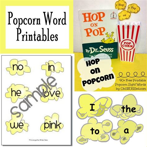Free Free Printable Popcorn Sight Words Printable Popcorn Words Worksheet - Popcorn Words Worksheet