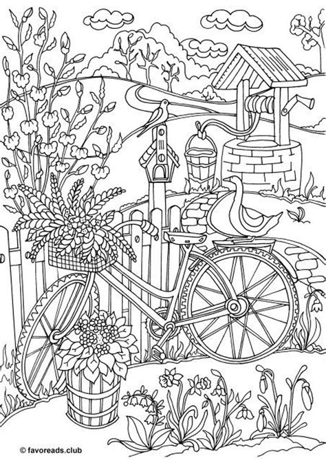 Free Garden Coloring Pages For Adults Ashley Yeo Garden Pictures For Coloring - Garden Pictures For Coloring