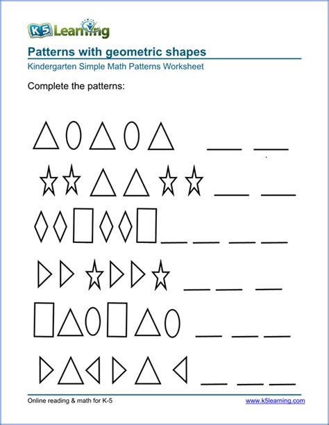 Free Geometry Patterns Worksheet Kindergarten Worksheets Kindergarten Geometry Worksheets - Kindergarten Geometry Worksheets