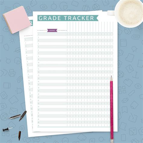 Free Grades Tracker Worksheet Teaching Resources Tpt Grade Tracker Worksheet For Students - Grade Tracker Worksheet For Students