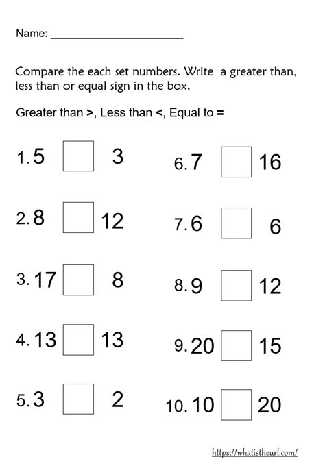 Free Greater Than Less Than Worksheets Kindergarten Pdfs Kindergarten Greater And Less Worksheet - Kindergarten Greater And Less Worksheet