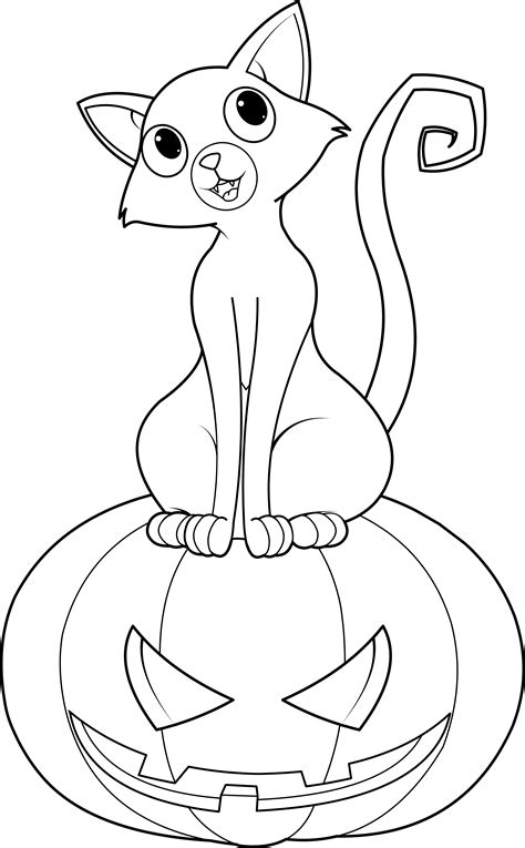 Free Halloween Cat Coloring Pages For Kids Ashley Black Cat Coloring Page - Black Cat Coloring Page