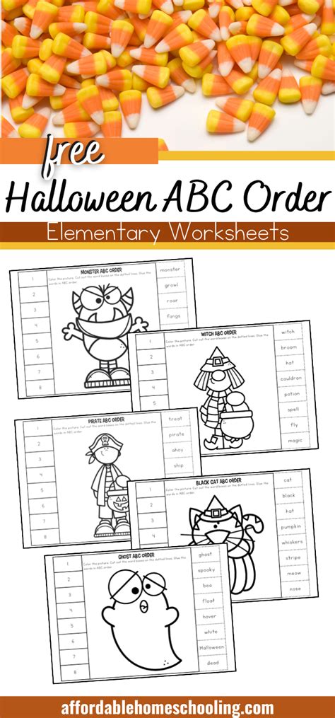 Free Halloween Cut And Paste Abc Order Worksheets Cut And Paste Abc - Cut And Paste Abc