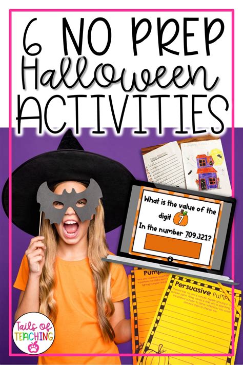 Free Halloween No Prep Activities For Kindergarten 1st Halloween Activities For First Graders - Halloween Activities For First Graders