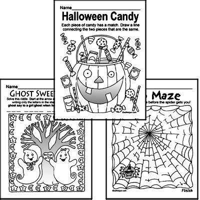 Free Halloween Pdf Worksheets Edhelper Com Halloween Worksheet First Grade - Halloween Worksheet First Grade