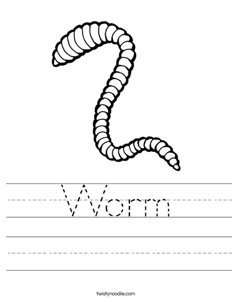 Free Hand Drawn Worms Preschool Worksheet Template Wepik Preschool Worm Worksheet - Preschool Worm Worksheet