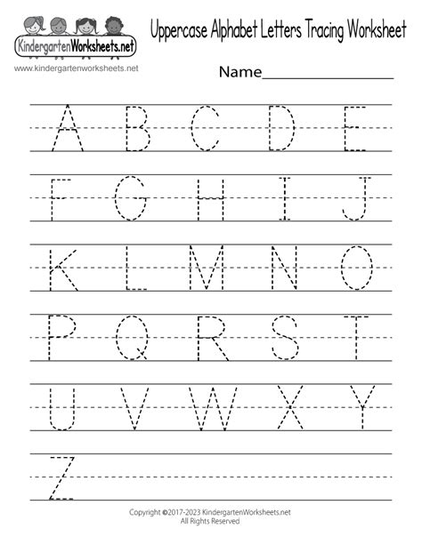 Free Handwriting Worksheets For Kindergarten Block Style Print Handwriting Practice Sheets For Kindergarten - Handwriting Practice Sheets For Kindergarten