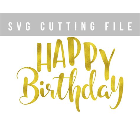 Free Happy Birthday Svg Cut Files For Cricut Birthday Cake Cut Out Template - Birthday Cake Cut Out Template
