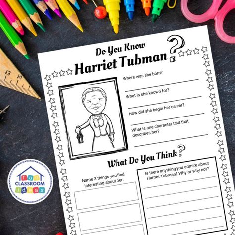Free Harriet Tubman Worksheet Level Up Your Worksheets Harriet Tubman First Grade Worksheet - Harriet Tubman First Grade Worksheet