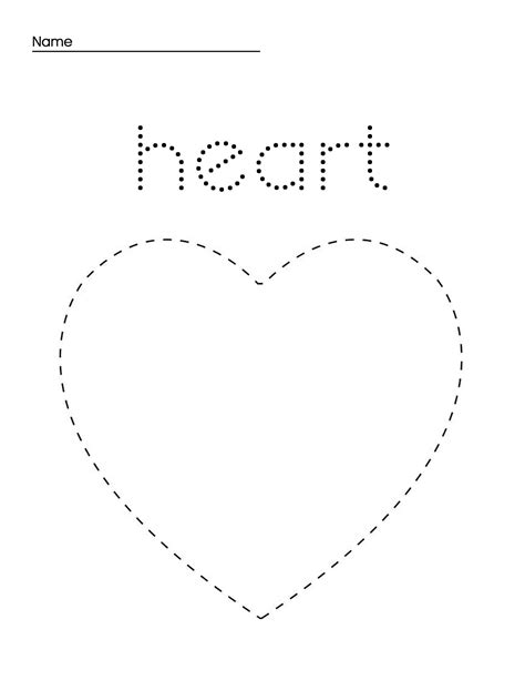 Free Heart Shape Activity Worksheets For Preschool Children Heart Shape Worksheet - Heart Shape Worksheet