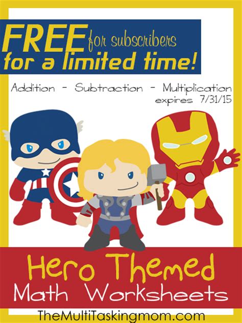 Free Hero Themed Math Worksheets Faithful Provisions My Hero Worksheet - My Hero Worksheet