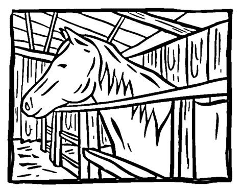 Free Horse Stable Coloring Pages Amp Book For Horse Stable Coloring Pages - Horse Stable Coloring Pages