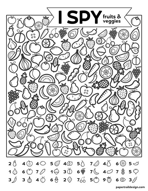 Free I Spy Fruits Printable Worksheet For Preschool Kindergarten Fruits Worksheet - Kindergarten Fruits Worksheet