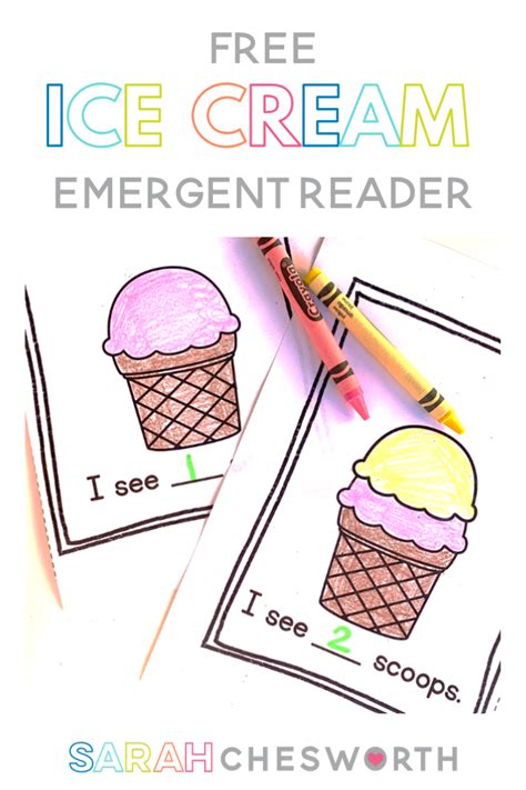 Free Ice Cream Printables Emergent Reader Cut And Ice Cream Cutting Worksheet Kindergarten - Ice Cream Cutting Worksheet Kindergarten