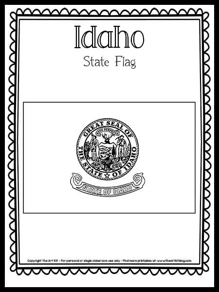 Free Idaho State Flag Coloring Page Kidadl Idaho State Flag Coloring Page - Idaho State Flag Coloring Page