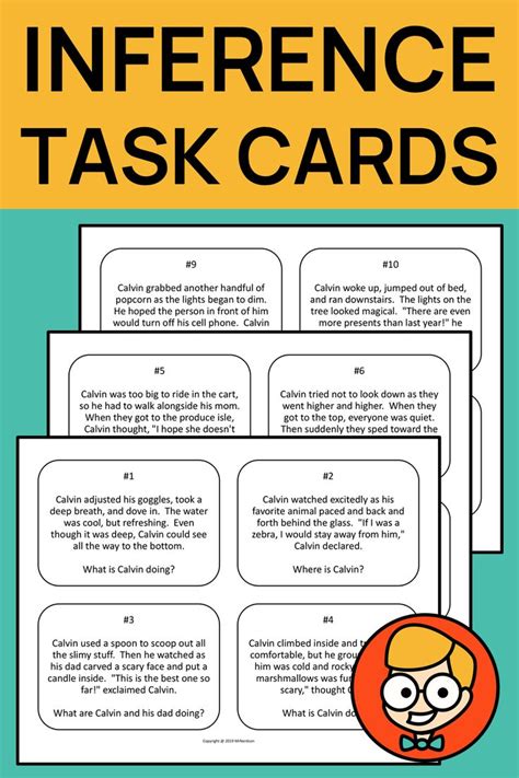 Free Inference Task Cards Mrs Thompsonu0027s Treasures Inference Task Cards 5th Grade - Inference Task Cards 5th Grade