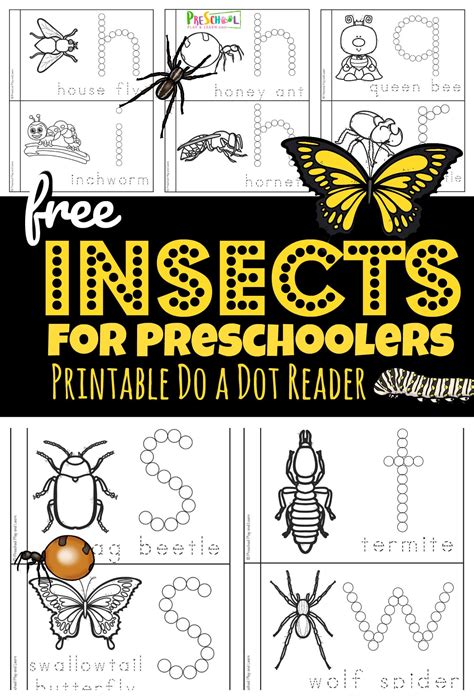 Free Insects For Preschoolers Printable Book Preschool Play Insect Worksheets For Preschool - Insect Worksheets For Preschool
