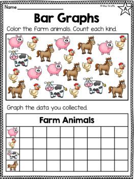 Free Interactive Farm Animals Bar Graph Worksheet For Farm Animal Worksheet For Kindergarten - Farm Animal Worksheet For Kindergarten
