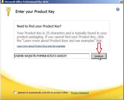 free key Excel 2010 web site