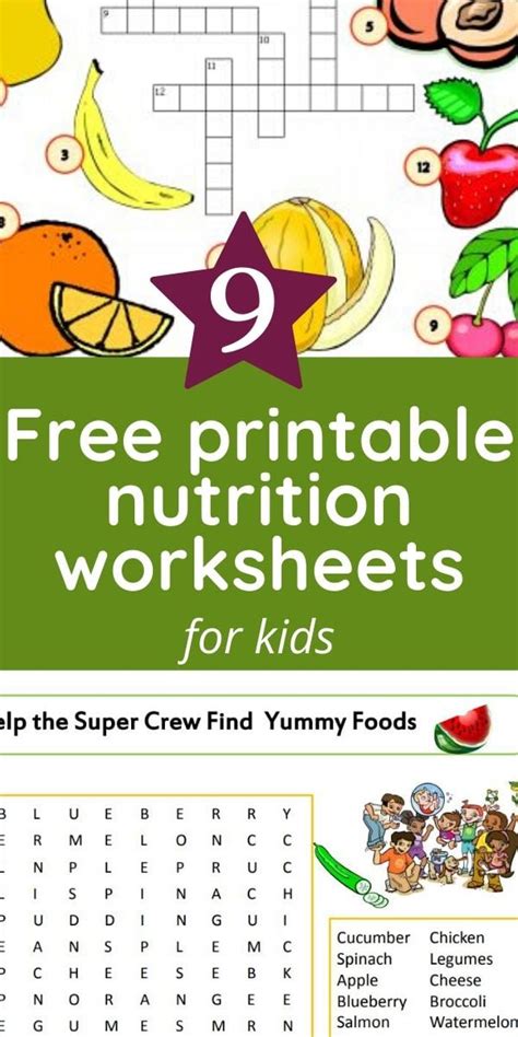 Free Kids Nutrition Printables Worksheets My Plate Food Healthy Eating Worksheet - Healthy Eating Worksheet