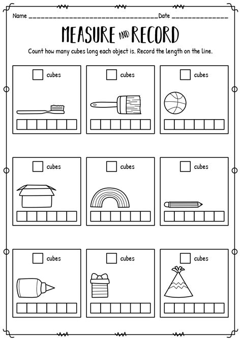 Free Kindergarten Measurement Worksheets Active Little Kids Measurement Worksheets For Kindergarten - Measurement Worksheets For Kindergarten