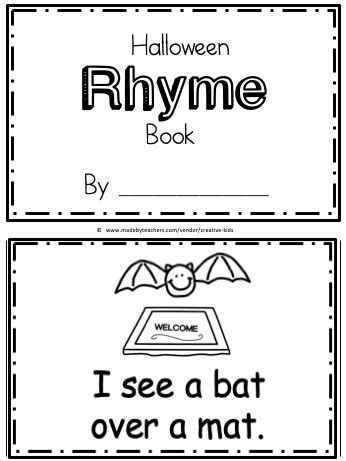 Free Kindergarten Rhyming Book Made By Teachers Kindergarten Rhyming Books - Kindergarten Rhyming Books