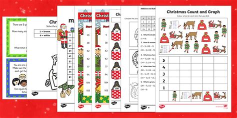Free Ks1 Top 10 Christmas Maths Worksheets Twinkl Christmas Activities Ks1 Printable - Christmas Activities Ks1 Printable