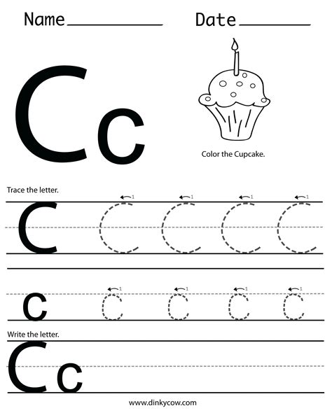 Free Letter C Worksheets For Preschool Amp Kindergarten Letter C Worksheet For Kindergarten - Letter C Worksheet For Kindergarten