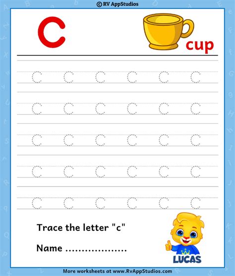 Free Letter C Worksheets Lowercase Alphabet Tracing Worksheet - Lowercase Alphabet Tracing Worksheet