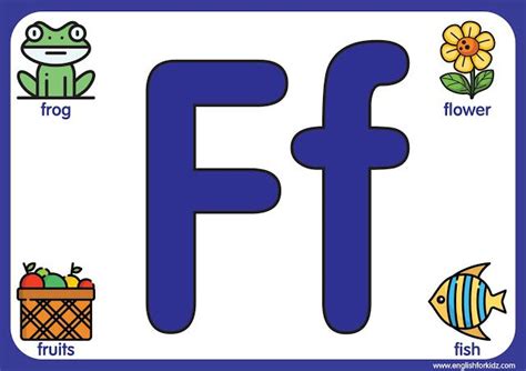 Free Letter F Alphabet Flash Cards For Preschoolers Letter F Pictures For Preschool - Letter F Pictures For Preschool