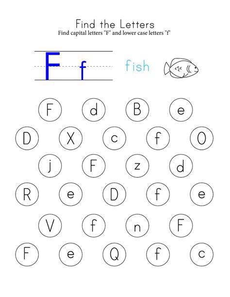 Free Letter F Preschool Worksheets Instant Download A F Worksheet Preschool - A-f Worksheet Preschool