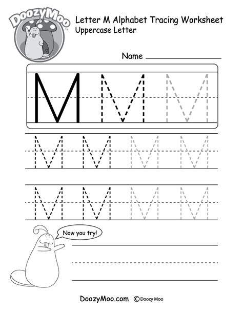 Free Letter M Tracing Worksheet Printables Letter M Tracing Worksheet - Letter M Tracing Worksheet