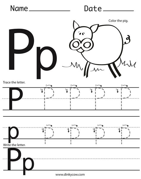 Free Letter P Worksheets For Preschool Amp Kindergarten Preschool Words That Start With P - Preschool Words That Start With P