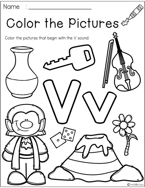 Free Letter V Worksheets For Preschool Amp Kindergarten Letter V Pictures For Preschool - Letter V Pictures For Preschool