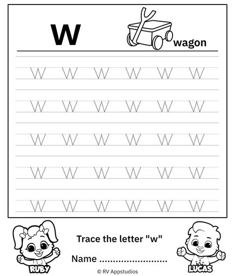 Free Letter W Tracing Worksheets Alphabetworksheetsfree Com W Tracing Worksheet - W Tracing Worksheet