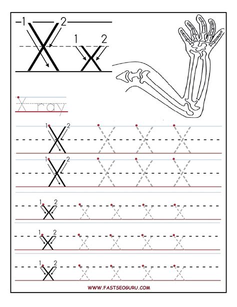 Free Letter X Tracing Worksheet Printables My Happy X Tracing Worksheet - X Tracing Worksheet
