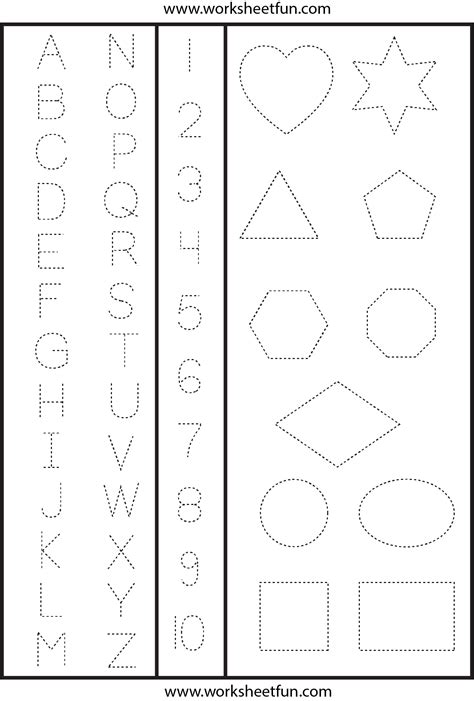 Free Letters Numbers And Shapes Tracing Activity Pack Letters Numbers And Shapes - Letters Numbers And Shapes