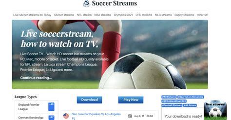 free live football streams