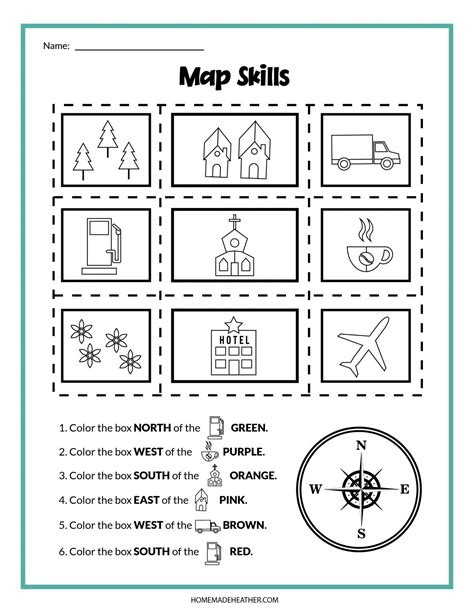 Free Map Activity Printables For Little Explorers Homemade Map Symbols For Kids Printables - Map Symbols For Kids Printables
