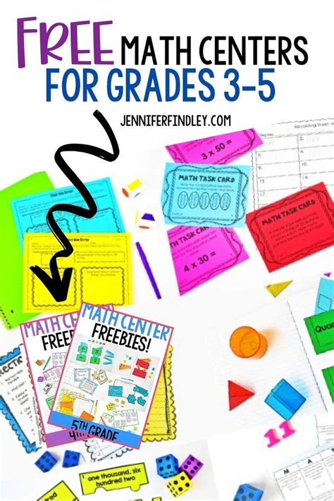 Free Math Centers For Grades 3 5 Teaching Third Grade Math Centers - Third Grade Math Centers
