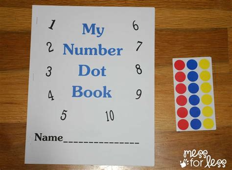 Free Math Printables Number Book Mess For Less My Numbers Book Printable - My Numbers Book Printable