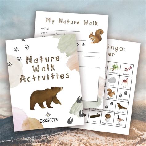 Free Nature Walk Activity Book Homeschool Compass Nature Walk Activity Sheet - Nature Walk Activity Sheet