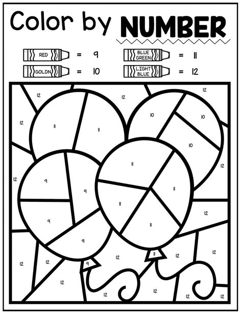 Free New Years Color By Number 7 Printables New Years Color Sheet - New Years Color Sheet