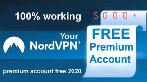 free nordvpn accounts june 2020