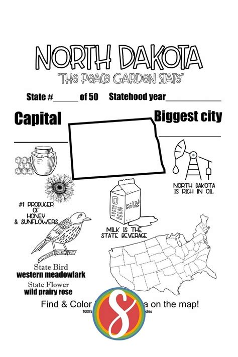 Free North Dakota Coloring Pages Stevie Doodles North Dakota Coloring Page - North Dakota Coloring Page