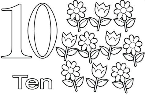 Free Number 10 Coloring Page Coloring Page Printables Number 10 Coloring Pages - Number 10 Coloring Pages