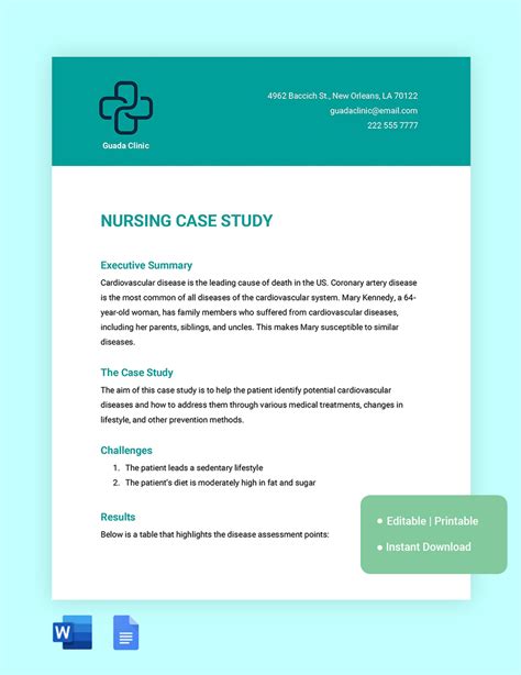 Free Nurse Practitioner Case Studies