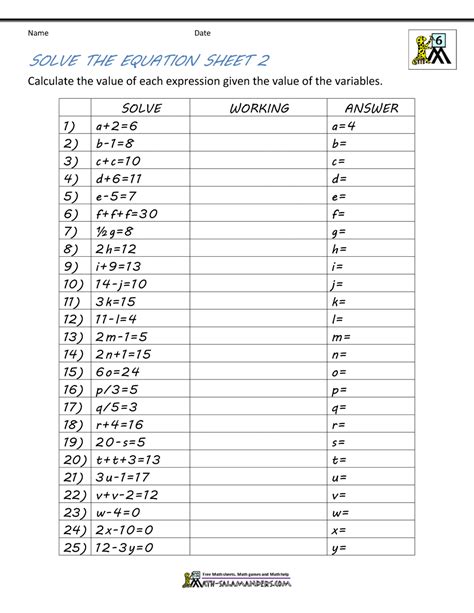 Free Online Math Worksheets With Solutions Math Workshets - Math Workshets