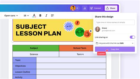 Free Online Science Lesson Plan Maker Canva Science Paln - Science Paln