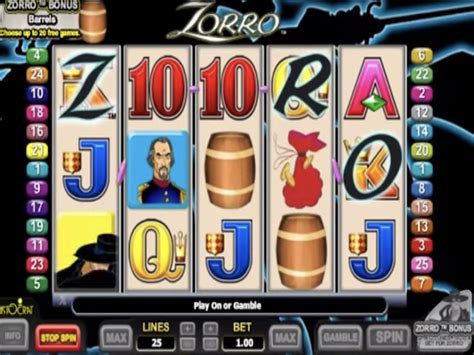 free online zorro slot games zkbj switzerland